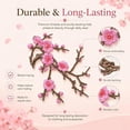 thumbnail image 4 of Embroidery Cherry Blossom Iron On Patches Plum Blossom Applique Patches Embroidered Patch Iron On Sew On Flowers Branches Vines for DIY Jeans Denim Clothes Dresses Skirt,C, 4 of 6