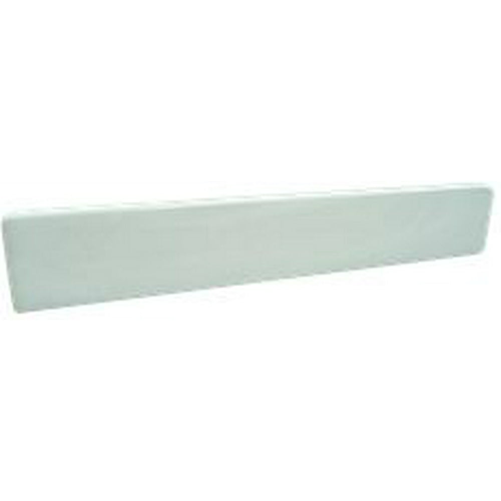 BATHROOM VANITY SIDE SPLASH, UNIVERSAL, CULTURED MARBLE, WHITE SWIRL