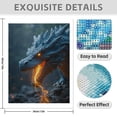 thumbnail image 3 of Diamond Art Kits for Adults - 5d Fiery Dragon Roar Fantasy Scene Diamond Painting for Adults, Diamond Art for Adults Beginners, Diamond Painting Kits for Adults for Home Wall Decor, 3 of 7