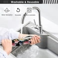 thumbnail image 6 of Water Lily Colorful Sink Splash Guard for Faucet 2 Packs Faucet Absorbent Mats, Lotus Flower Colorful Faucet Handle Drip Catcher Quickly Drying Mat for Kitchen Counter Bathroom, 14.9"x5.5", 6 of 7