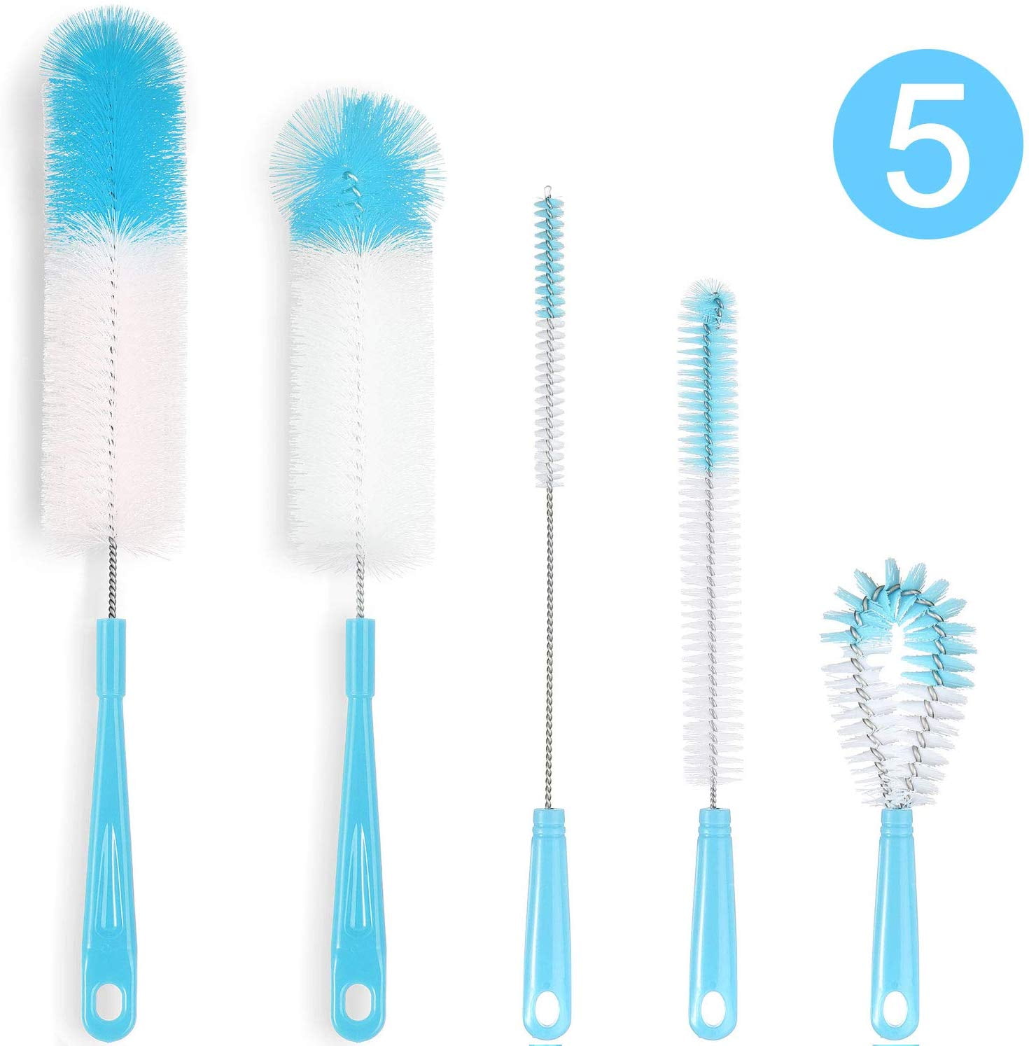 Bottle Cleaning Brush Set Long Handle Bottle Cleaner for Washing