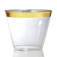 thumbnail image 2 of Lot de 50 - Verre à Cocktail en Plastique de 9 Oz, Gobelets en Plastique Robustes avec Bord Transparent Gobelet Jetable, 2 of 5