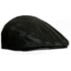 thumbnail image 1 of Black Leather Flat Cap for Men - Classic Newsboy Style Gatsby Hat, 1 of 3