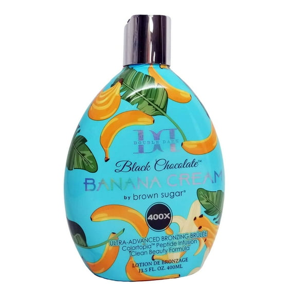 Double Dark Black Chocolate Banana Cream Tanning Lotion with Bronzer by Brown Sugar