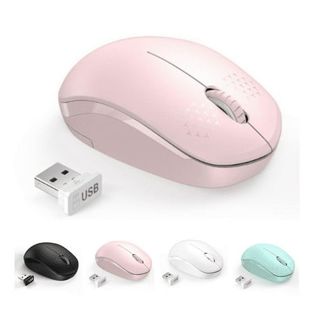 Wireless Portable Mobile Mouse,2.4Ghz Wireless Optical Mouse Silent-Click Mice For Laptop, Computer, PC, Mac