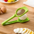 thumbnail image 2 of Cortador de huevos y champiñones multifuncional, utensilio de cocina, suministros de cocina (verde), 2 of 4