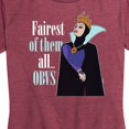 thumbnail image 3 of Disney Princess - Fairest of Them all Obvs - Women's Short Sleeve Graphic T-Shirt, 3 of 5