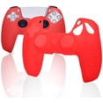 thumbnail image 1 of PS5 Controller Skin, Dustproof Durable Controller Grip Protector, Silicone Cover for Gamepad Anti-Slip Grip Silicone Cover Protector Case Compatible with Sony PS5 Gamepad Controller (Red), 1 of 7
