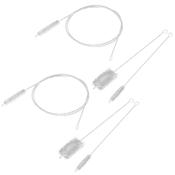 WORGEOUS 6 Pcs Cleaner Brush Catheter Cleaning Brush Kettle Cleaner Baby 100x1.3cm Silver