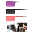 thumbnail image 1 of 3x Antiestático Tejido Resaltado tas Cabello para Peinar El Tinte Permanente para Tinte Salvador Peine para resaltar la cola de rata, 1 of 10