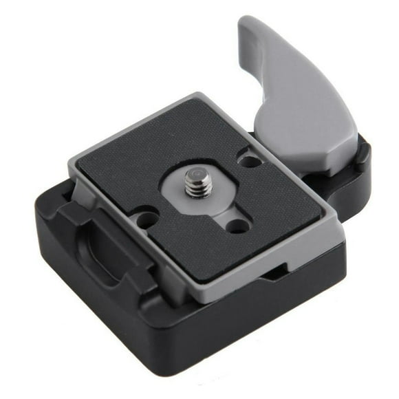 OUTAD Camera 323 Quick Release Clamp Adapter for Manfrotto 200PL-14 Compat Plate 496RC 498RC2 804RC2 Aluminum Alloy 3/8 1/4