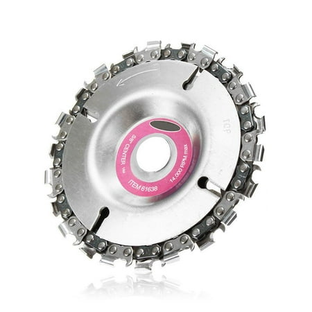 Angle Grinder Blades - 4 Inch Grinder Disc, Mancro Circular Saw Blade and Chain 22 Tooth Fine Cutting Set for 100/115 Angle Grinder, Finish Cutting & Engraving of Wood, Plastic, Ice & Hard Rubber