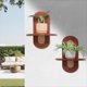 thumbnail image 2 of Juego de 2 Estantes Flotantes de Ratán para Pared, Estilo Bohemio Rústico de Madera, para Colgar en la Pared, con Pequeñas Plantas y Cuadros., 2 of 5
