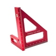 thumbnail image 1 of Regla de medición de ángulo múltiple 45/ de alta regla de alta precisión Triángulo de protractor cuadrado para carpintería de carpintería de 8.5x7.9x11.2cm, 1 of 8