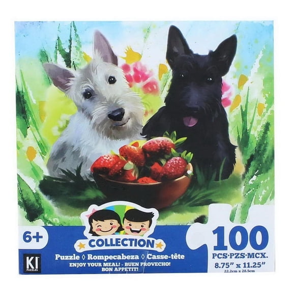 Painting Dog 100 Piece Juvenile Collection Jigsaw Puzzle