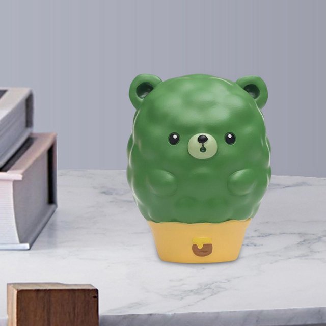 Cajón organizador de estatua de resina de animales BLESIY Oso 8.5cmx9cmx11cm Bandeja de tocador