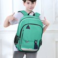 thumbnail image 6 of FORMRS Unisex School Backpack 17" Student Travel Bag with Laptop Compartment, Green Cat, 6 of 7
