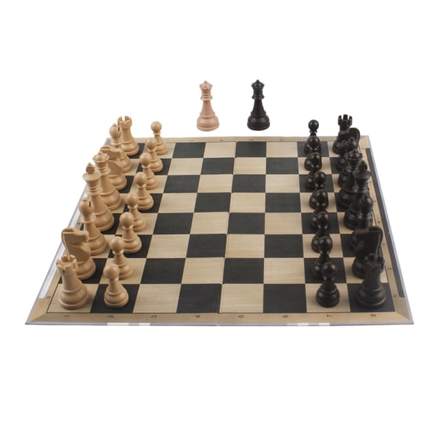 Juego de ajedrez con piezas de ajedrez de rey, regalo de cumpleaños, juguete de viaje, juego de entrenamiento, kit de juego de mesa, juego de ajedrez Marrón