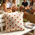 thumbnail image 5 of Miwamany Polka Dot Throw Pillow Covers, Vintage Decorative Cushion Cases, Classic Soft Pillow Shells for Sofa Couch Bedroom Living Room Decor, 5 of 6