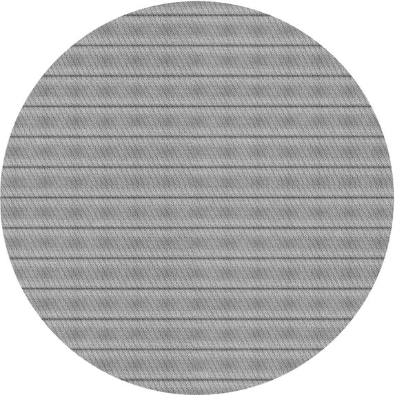 Ahgly Company Indoor Round Patterned Gray Cloud Gray Area Rugs, 3' Round