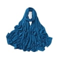 thumbnail image 3 of Pañuelo para la cabeza para mujer, de algodón, color liso, cómodo Azul, 3 of 9