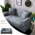 thumbnail image 2 of Smilepp Soft Elastic Universal Sofa Cover Breathable Wear-resistant Printed Slipcover Protector 3 Persons Type 2, 2 of 8