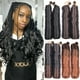 thumbnail image 2 of Extensiones de cabello sintético rizado francés trenzado a crochet de 16 a 24 pulgadas, ondas sueltas, ombré, para mujeres, preestiradas en espiral, 2 of 5