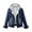 Navy, variant on Dezsed Women's Denim Jean Jacket Fashion Women Plus Velvet Long-sleeve Slim-fit Hooded Jacket Denim Blouse Coat Navy XL