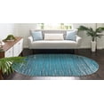 thumbnail image 4 of Unique Loom Oasis Collection Area Rug - Calm (5' x 8' Oval Blue/Navy Blue), 4 of 10