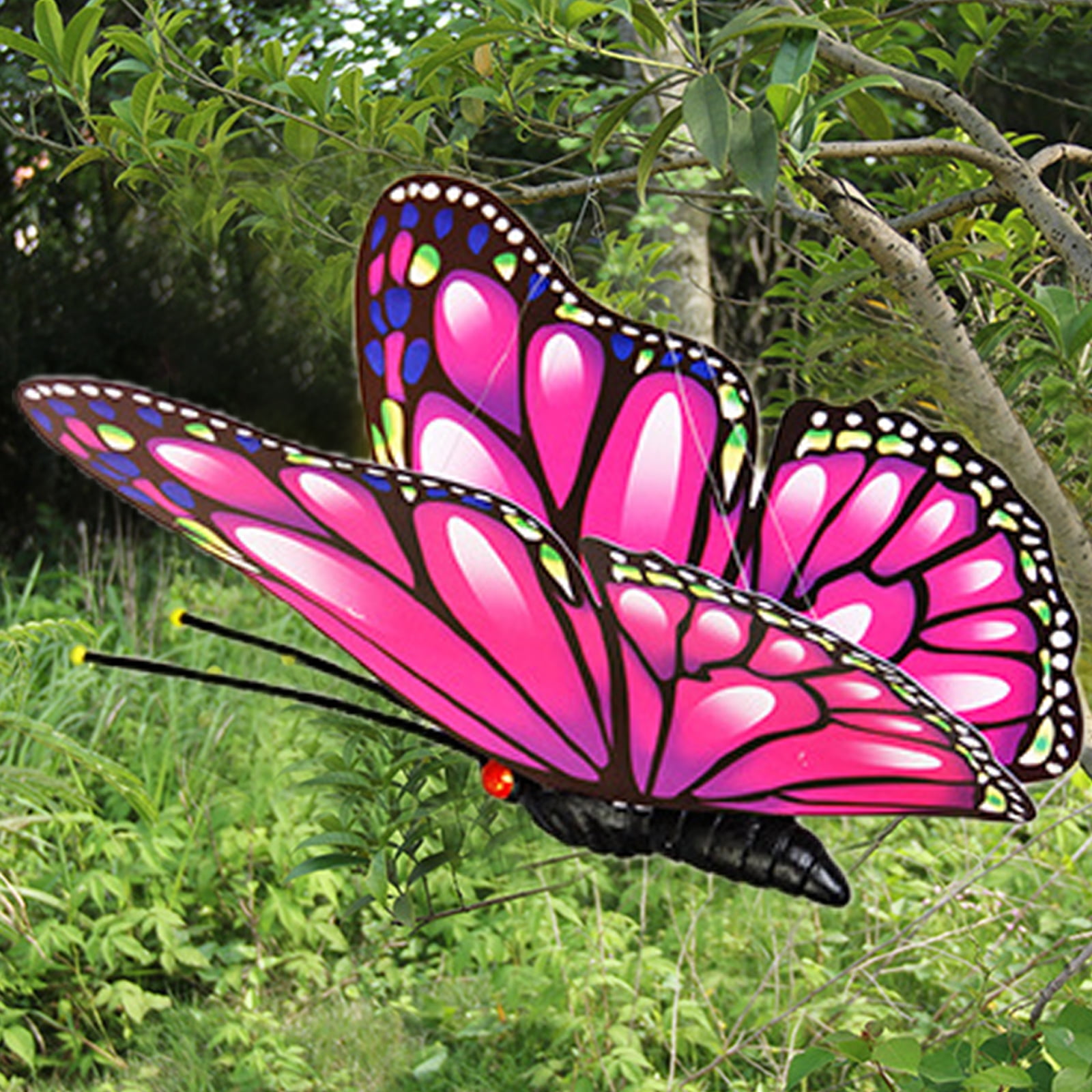 50Pcs 3D Butterflies Bunch Garden Yard Planter Colorful Simulated Butterfly  Flower Arrangement Outdoor Flower Pots Decoracion