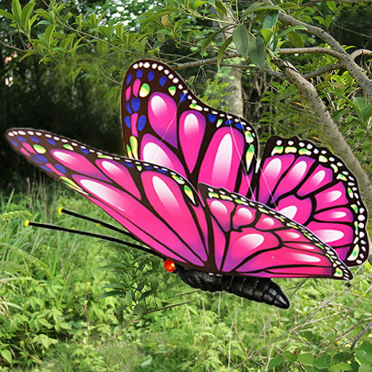 CreativeArrowy Giant Butterfly Garden Stakes Decorations Colorful Outdoor 3D  Butterflies Lawn Decorative Yard Decor Patio Accessories Ornaments PVC  Gardening Art Christmas Whimsical Gifts 