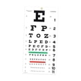 thumbnail image 4 of Tabla de Visión ocular Hugo Gráfico Ocular Medición De La Agudeza Visual 56 cm x 27 cm, 4 of 10