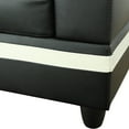 thumbnail image 4 of AYCP Furniture_NEW STYLE_ L Shape Sectional Sofa Set with Storage Ottoman, Right Hand Facing Chaise, Faux Leather Upholstery Material, Black Colors, 4 of 7