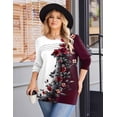 thumbnail image 5 of Zeagoo Womens Plus Size Long Sleeve Tops Fall Crewneck Shirts Pleated Design Casual Dressy Blouses, 5 of 5