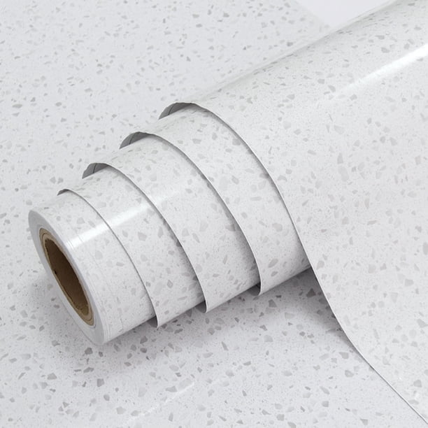 Papel pintado Yancorp de mármol gris, 40 cm x 10 m, resistente al agua