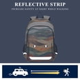 thumbnail image 5 of FORMRS Unisex School Backpack 17" Student Travel Bag with Laptop Compartment, Abstract Wavy Landscape, 5 of 7