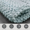 thumbnail image 4 of Jean Pierre New York Sophie Border 100% Cotton Bath Mat - Non-Slip Bath Rug - Pale Blue - 20" x 32", 4 of 8