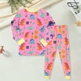 thumbnail image 2 of KPOPLK Baby Boy Outfit Boys 1t 2t 3t 4t 5t 6t Long Sleeve Sweatshirt Shirt + Pants Toddler Clothes Size 3-4 Years,Hot Pink, 2 of 6