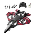 thumbnail image 4 of Avión de control remoto Hobby Glider Regalos para niños Quadcopter Helicóptero Giro de 360 degree Rojo con 1 batería, 4 of 8
