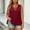 Wine, variant on NominalSnug Plus Size Sweaters Vest for Women Ribbed Knit Sleeveless Top Crisscross V Neck Pullover Top Casual Loose Pleated Tunic Tops