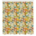 thumbnail image 3 of Ambesonne Funny Shower Curtain, Teddy Bears Doodle Comic, 69"Wx75"L, Multicolor, 3 of 3