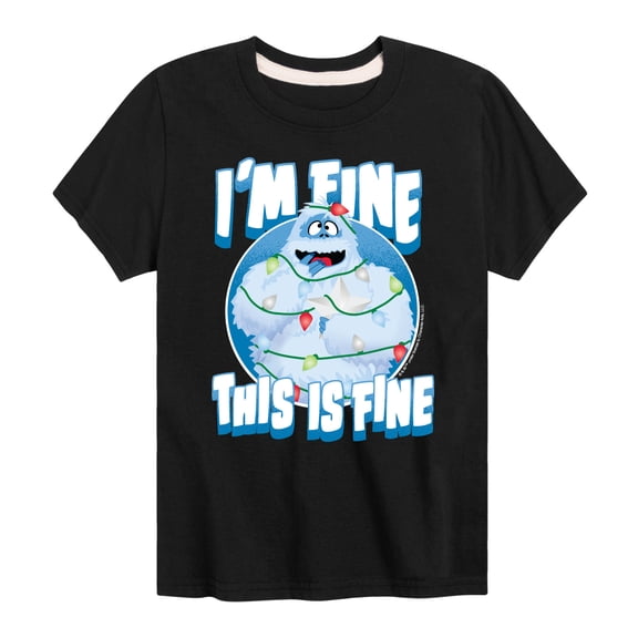 Rudolph The Red-Nosed Reindeer - This Is Fine Short Sleeve Graphic T-Shirt