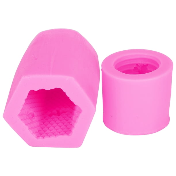 Paquete de 2 moldes de vela de panal de abeja 3D moldes de resina de silicona DIY molde de colmena para jabón de vela de cera de abeja casero Cakepink ANGGREK Otros