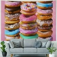 thumbnail image 4 of BCIIG Donuts Tapestry Wall Hanging Unique Style for Home Decor, Soft Polyester Fabric with Vivid HD Printing, Perfect for Living Room Bedroom Dorm - Multiple Sizes Available 60x50inch, 4 of 6