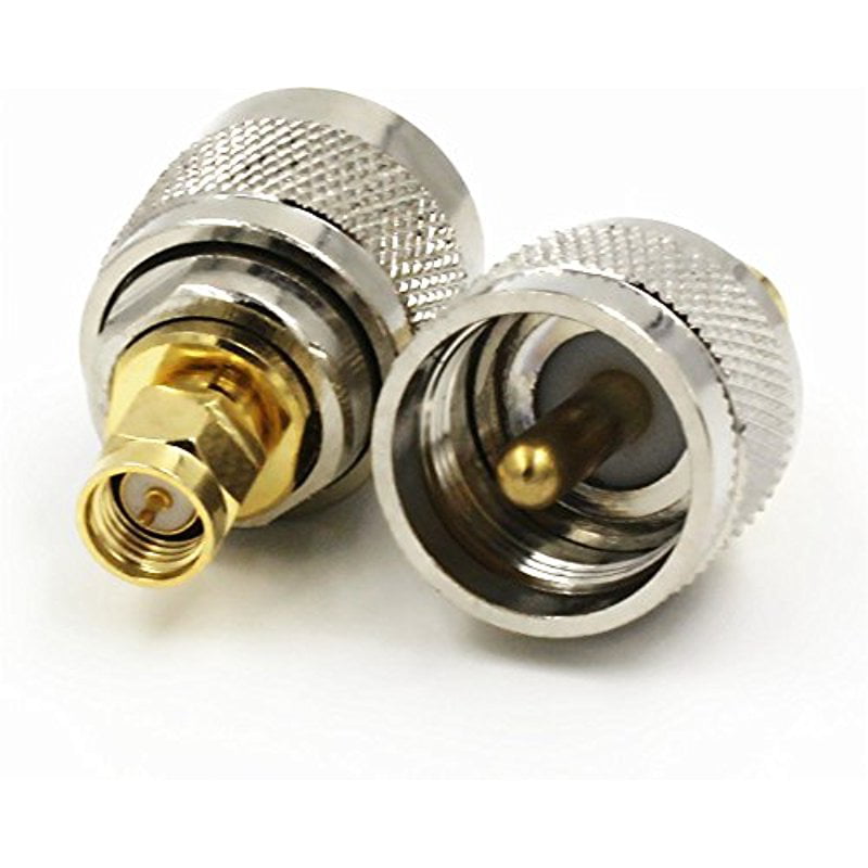 2 PCS USA Seller SMA Male to UHF Male Connector 