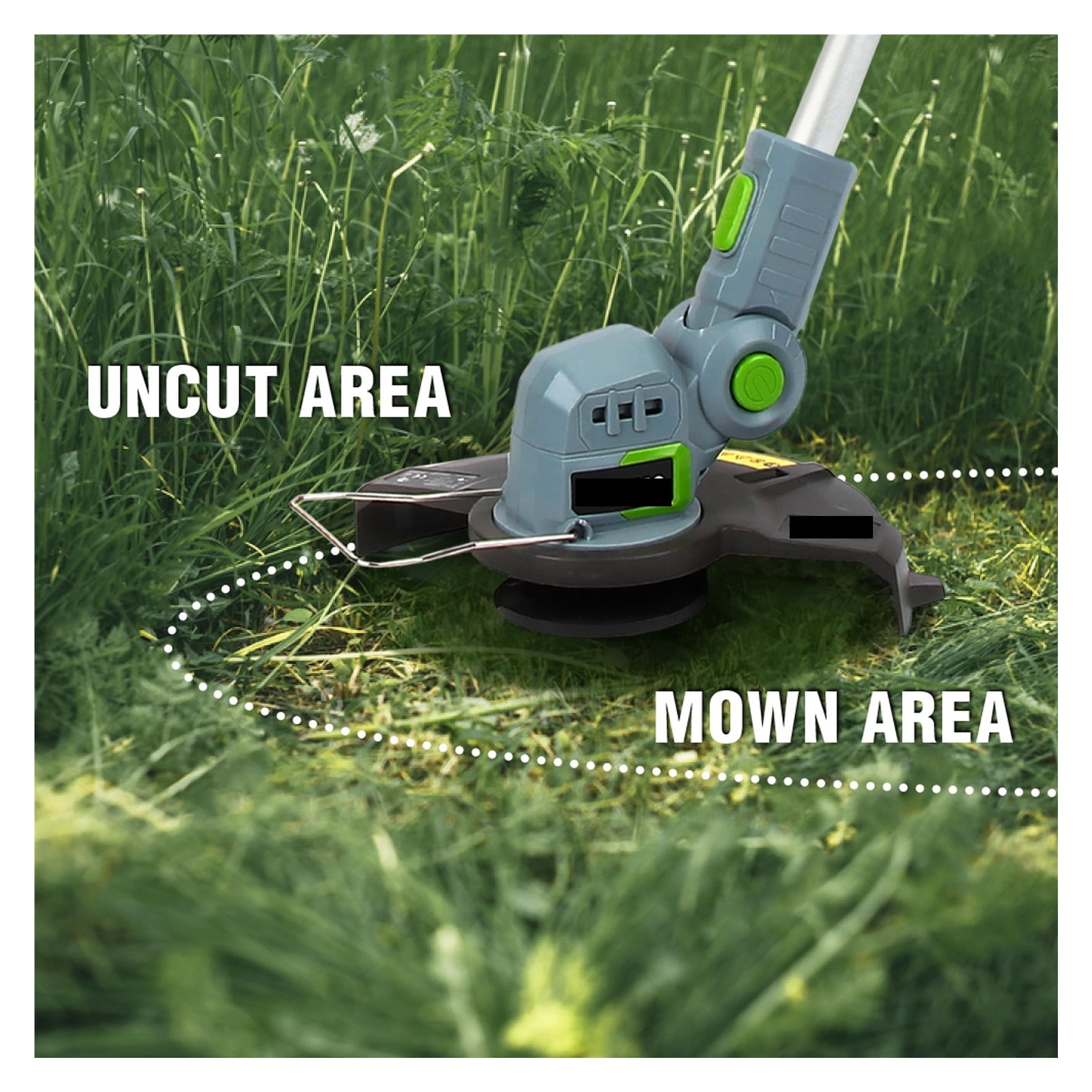Cutter Pruning Garden Tools20V Electric Lawn Mower Cordless Grass Trimmer Auto Release String With 20PC Spare Blades ,2 IN 1 Trimmer & Edger
