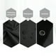 thumbnail image 5 of Cortina de ducha impermeable para baño, cortinas de baño a prueba de moho, tela de poliéster monocro Tomshoo  Negro/240cm * 200cm, 5 of 7