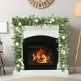 thumbnail image 1 of HOARBOEG Eucalyptu Money Rattan Artificial Decoration Simulation Green Eucalyptu Leaf Wreath Flower Arrangement, 1 of 6