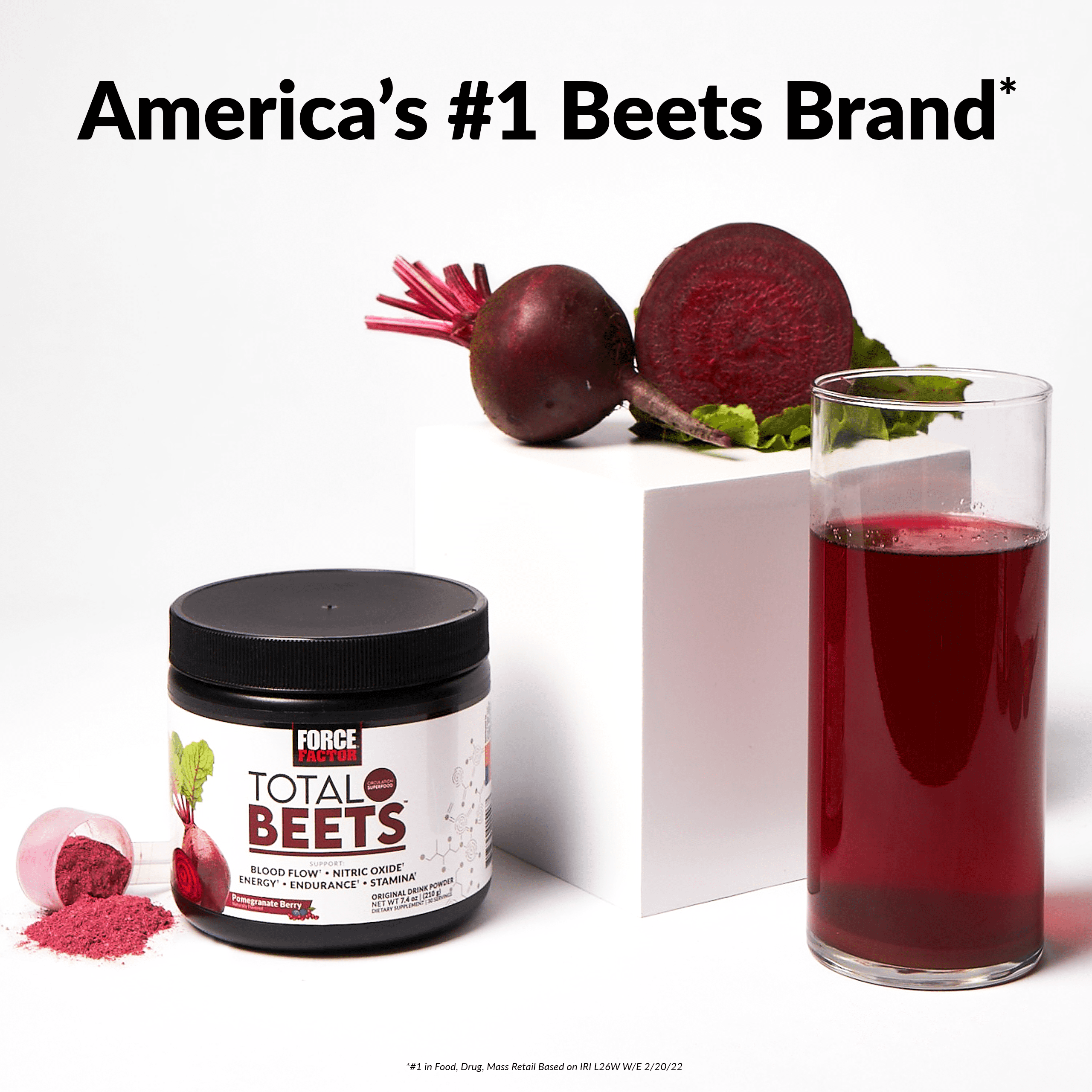 Buy Force Factor Total Beets, Beetroot Powder Supplement with Betaine