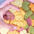thumbnail image 4 of Molde cortador de galletas de Pascua de dibujos animados, lindo conejito, conejo, huevos de Pascua, sello en relieve, herramientas para hornear pasteles de Fondant, juegos múltiples, 4 of 4